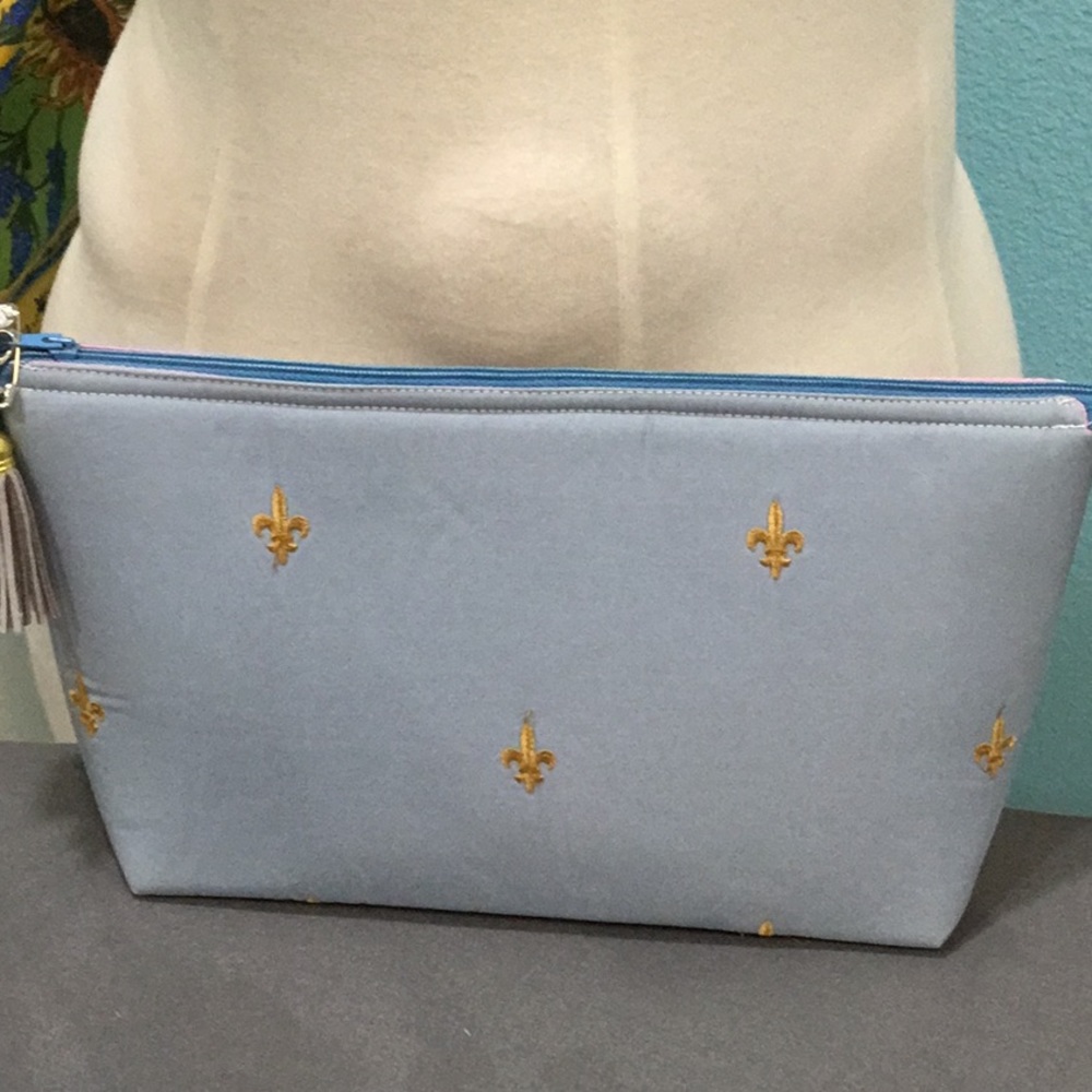 Fleur De Lis cosmetic pouch